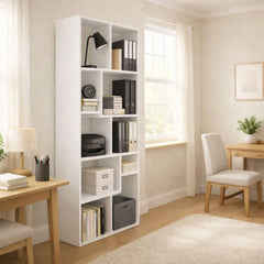 Iphigenia Display Shelf & Bookcase, 5-Tier, White