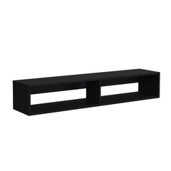 Theseus 59" Floating Tv Stand with Two open shelves, media compartments and cable management