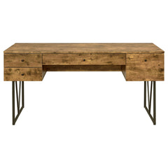 Nova Rustic Nutmeg 4-Drawer Writing Desk