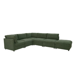 Corduroy Reversible Modular Sectional
