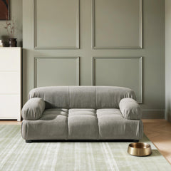 Nova Upholstered Modern Pet Bed, Small to Medium Dog or Cat Uptown Gray Performance Velvet