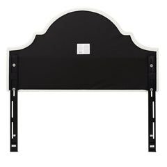 Odyssey Upholstered Queen Headboard, Antique White Woven