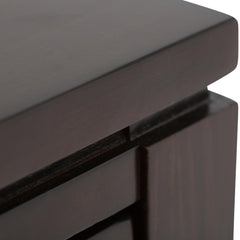 Gallery 38 inch Wide Solid Wood Console Sofa Table in Mahogany Brown
