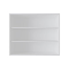 White Wall Cabinet with Open Storage