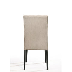 Treasury Tan Linen & Vintage Black Finish Side Chair (Set of 2)