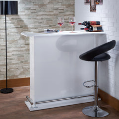Athena White High Gloss Finish Bar Table