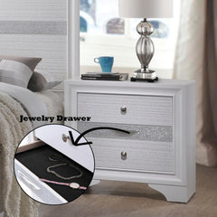 Asgard White Finish Nightstand