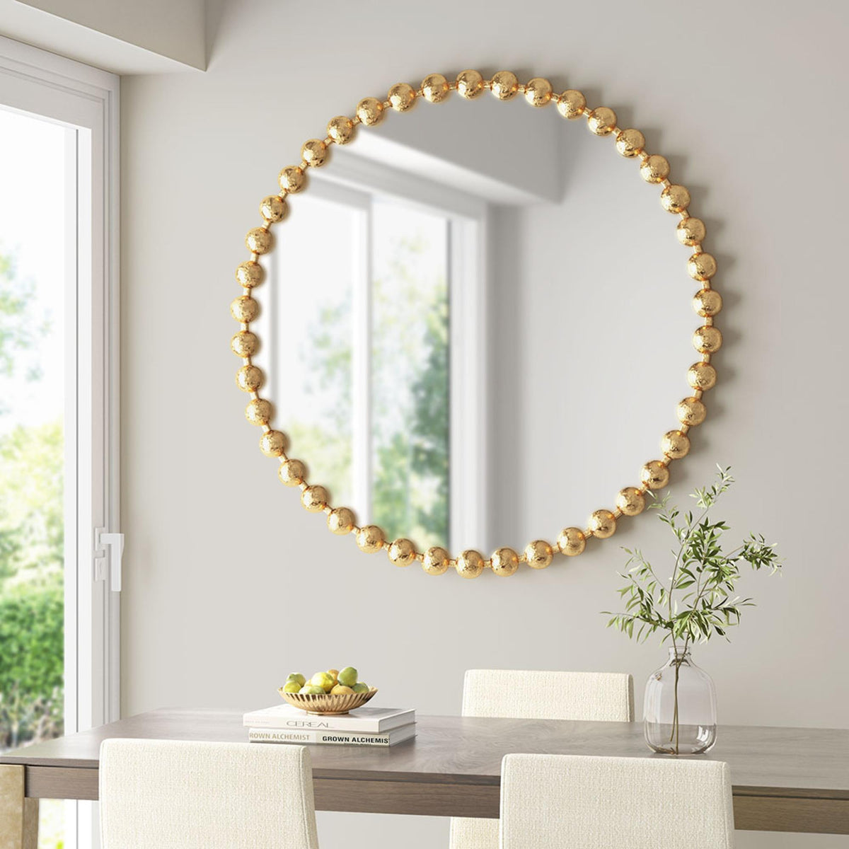 Hestia Round Wall Mirror 36"D