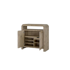 Bar Cabinet - English Knotty Oak Veneer