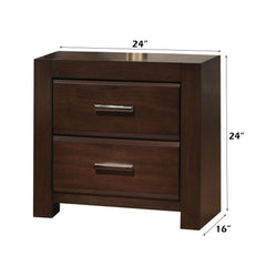 Priam Walnut Finish Nightstand