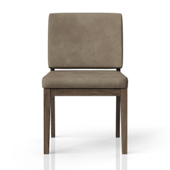 Andromache and Leather Soft Back Chair (Set of Two)
