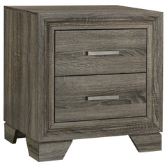 Hestia Brown Oak 2-drawer Nightstand Bedside Table