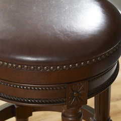 Story Wood Backless Bar-Height Swivel Barstool, 1PC