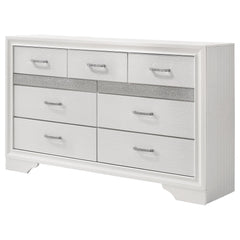 Pulsar White 9-drawer Dresser