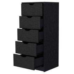 Wenge 5 Narrow Drawer Dresser