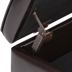 Gallery - Storage Ottoman Bench with Open Bottom - Tanners Brown