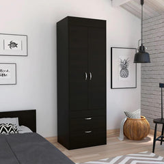 Wenge 2-Drawer Armoire