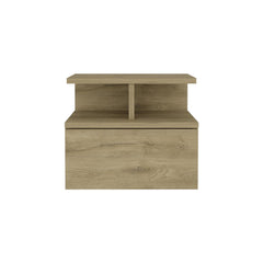 Cosmos Floating Nightstand with Drawer and Open Storage Shelves