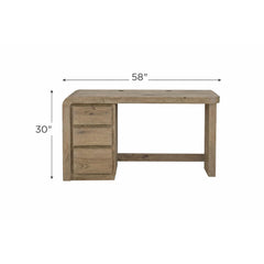 English Knotty Oak Junior Executive Desk