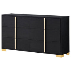 Eternity Black 6-drawer Dresser