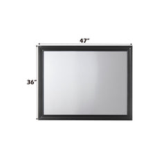 Asgard Black Finish Mirror