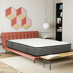 12" King Size Hybrid Mattress, Plush Top Gel-Memory Foam & Pocket Spring Mattress, Cooling Technology, Low Motion Tranfer