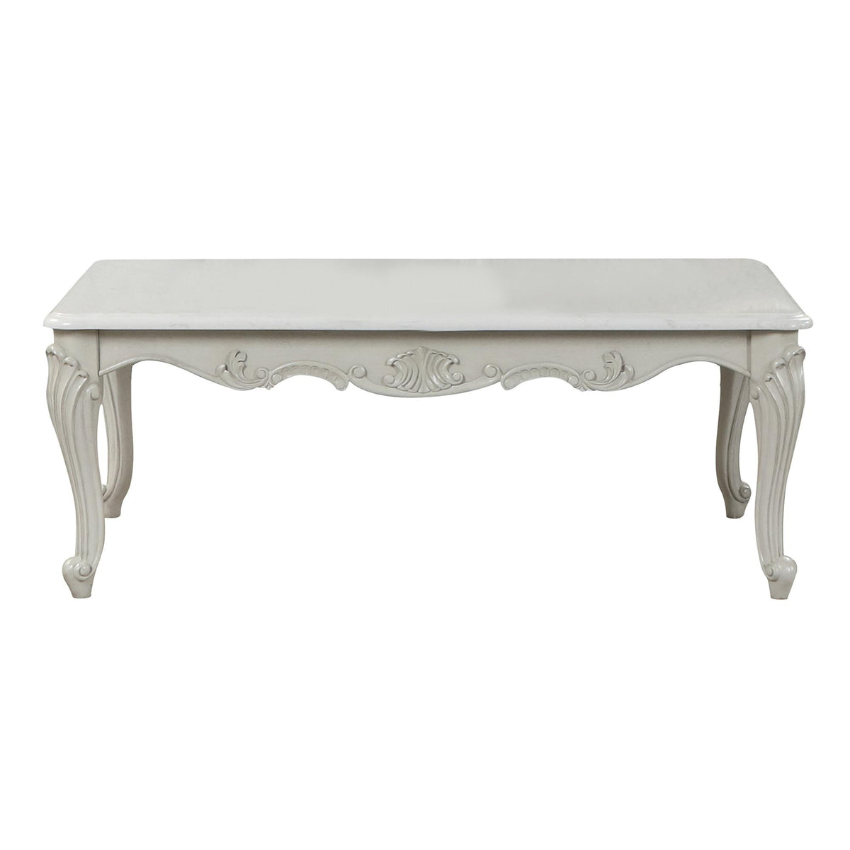Saturn Traditional Style Coffee Table made with wood in Silver