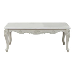 Saturn Traditional Style Coffee Table made with wood in Silver