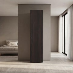 Home Linen Freestanding Tall Cabinet with Single Door and 4 Horizontal Storage Shelves, Cabinet for Bathroom, Bedroom or Laundry Room