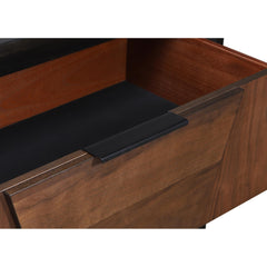 Neptune Traditional Style 6-Drawer Dresser Made with Wood in Walnut (THIS ITEM INCLUDES DRESSER ONLY)