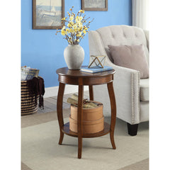 Elysium Walnut Finish Accent Table