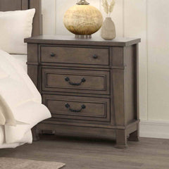 Transitional Style 1pc Nightstand USB Port Felt Lined Top And Dovetail Drawers Dark Walnut Finish Bedroom Furniture