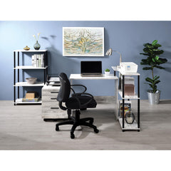 Haven Antique White & Black Finish Writing Desk