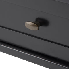 Warm Shaker Solid Wood 20 inch Wide Transitional End Table in Black