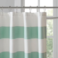 Polyxena Curtain with 3M Treatment Aqua 72x72"