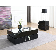 Aeneas Black Mirrored Finish End Table