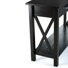 Eden 47 inch Wide Solid Wood Console Sofa Table in Hickory Brown