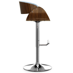 Hephaestus - Adjustable Swivel Bar Stool - Denim Blue