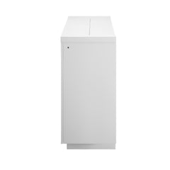 Symphony White 76 Inch Fireplace with TV Lift