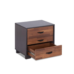 Sonata Walnut & Espresso Finish Accent Table