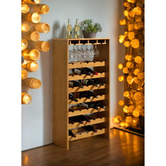 Millennium Oak Finish Wine Rack