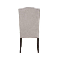 Asgard Beige Linen & Weathered Espresso Dining Chair (Set of 2)