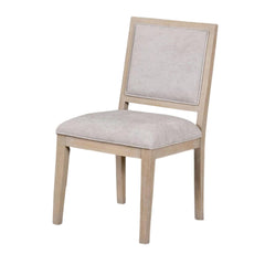 Hecuba Dining Side Chair Set of 2, Rustic Panel Design Tawny Brown Wood