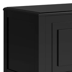 Celestia 51 inch Wide Solid Wood Storage Bench Trunk in Black