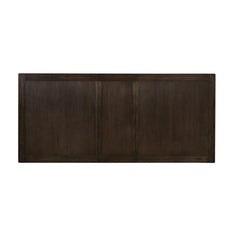 Dining Room 1pc Dining Table Dual Pedestal Trestle Base Espresso Molded Details Transitional Style