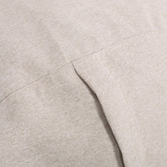 Symphony 6.5 Foot Striped Cylindrical Bean Bag, Natural Color with ligt Brown Stripes