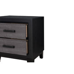 OLYMPUS GREY AND BLACK NIGHTSTAND