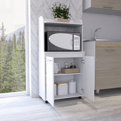 Museum 1-Shelf 2-Door Kitchen Pantry White