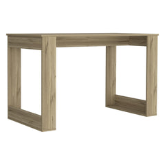 Computer Desk Albion with Ample Worksurface and Legs, Light Oak Finish