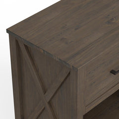 Infinity - Bedside Table - Smoky Brown